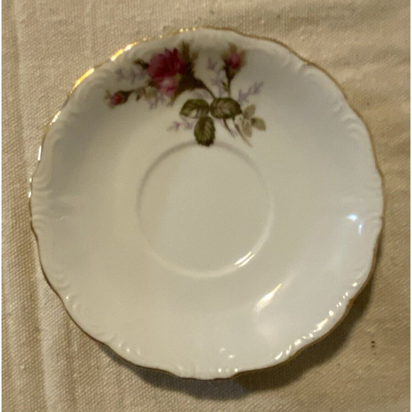 New Royal Rose Fine China 5 1/2" Berry Bowls, Set of 2 & 5 1/2" Saucers Set of 2 - Picture 10 of 12